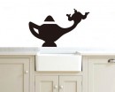 Lamp of Aladdin Vinyl Decals Silhouette Modern Wall Art Sticker